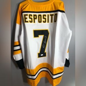 Phil Esposito Boston Bruins Signed Jersey with COA